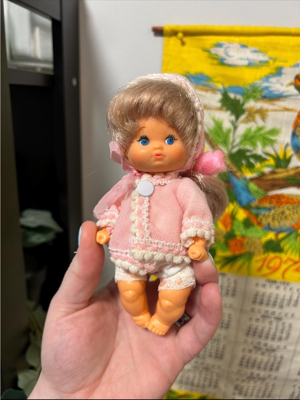 Vintage Pink Baby Girl Doll